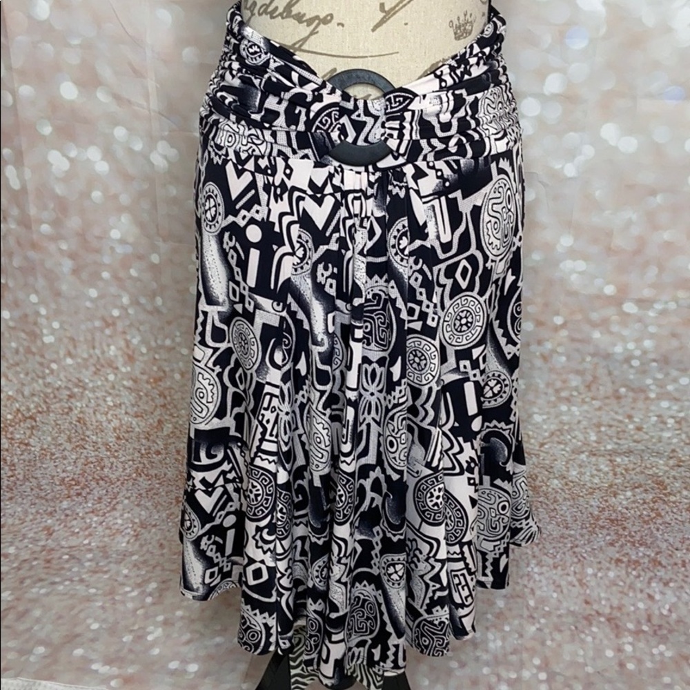 LAPIS - Aztec Print Circle Skirt